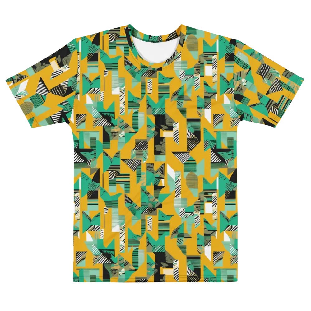 Citrus Collage on Men's Cotton Crew Neck T-Shirt — Front