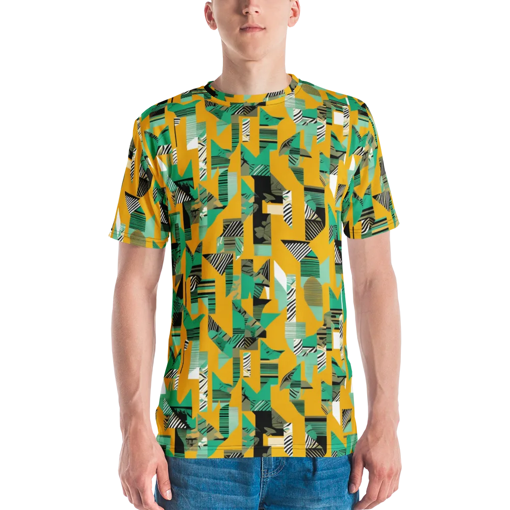 Citrus Collage on Men's Crew Neck T-Shirt — Front