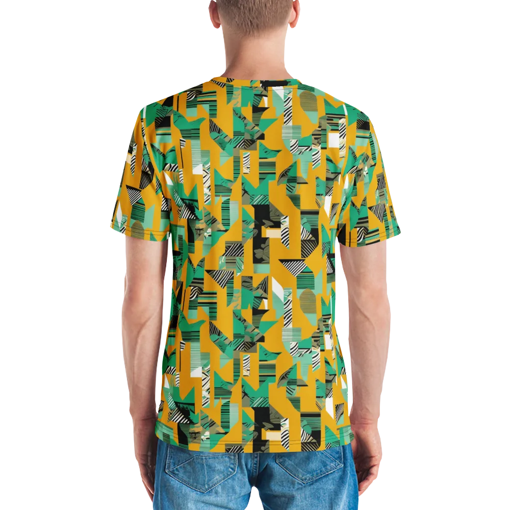 Citrus Collage on Men's Crew Neck T-Shirt — Back