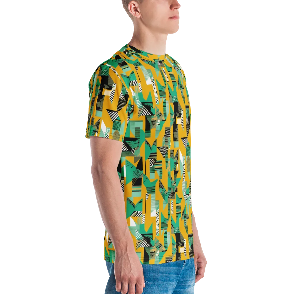 Citrus Collage on Men's Crew Neck T-Shirt — Right