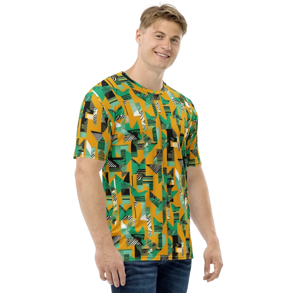 Citrus Collage on Men's Crew Neck T-Shirt — Right