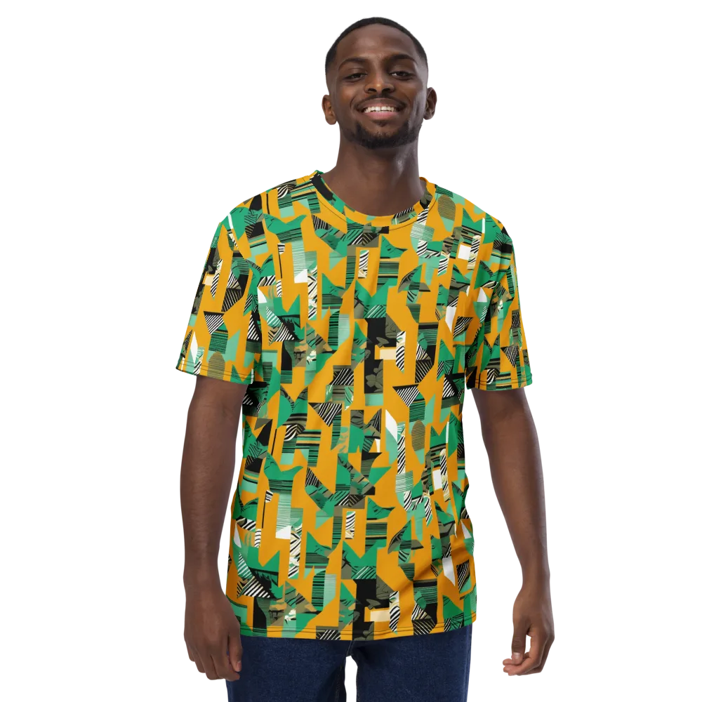 Citrus Collage on Men's Crew Neck T-Shirt — Front