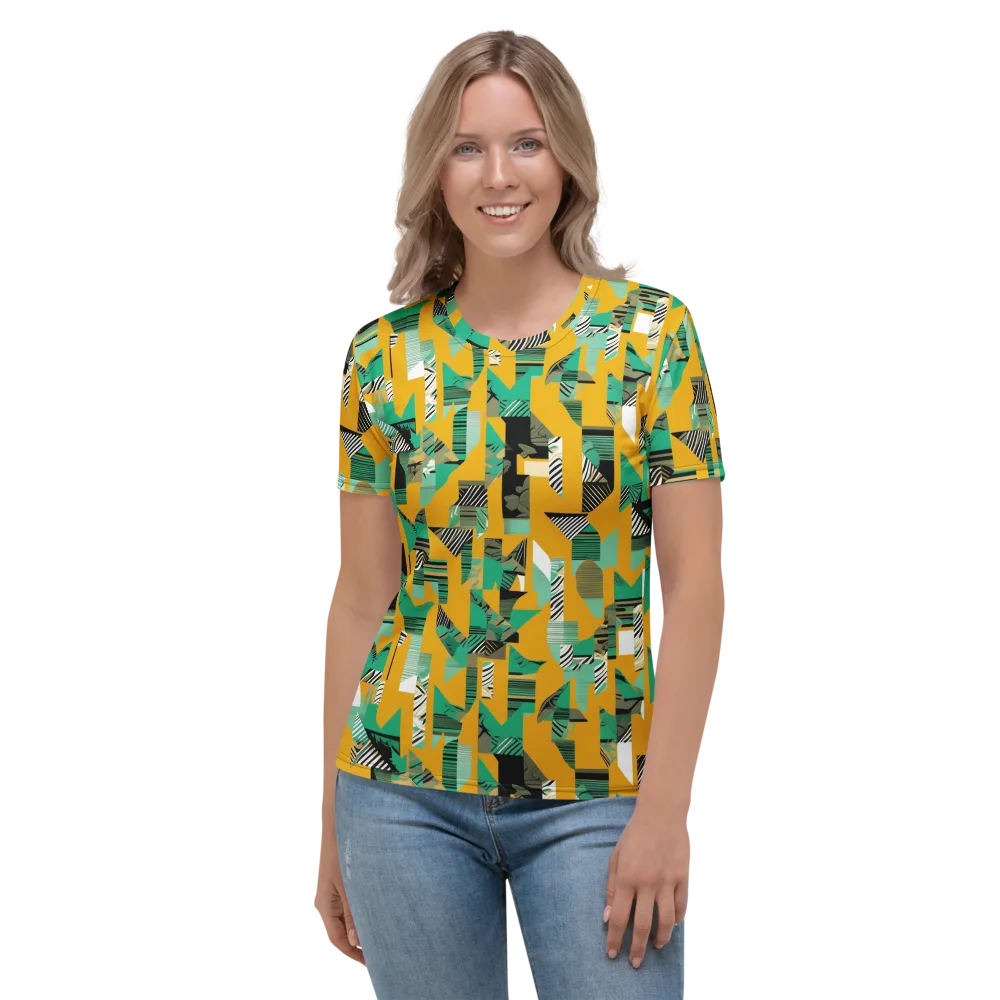 Citrus Collage on Women's Crew Neck T-Shirt — Front