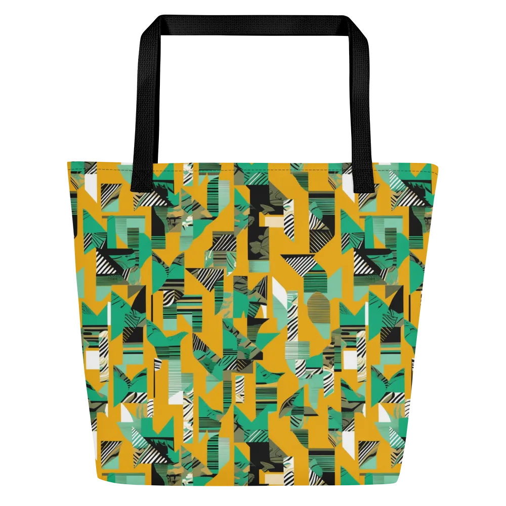 Citrus Collage on Large Tote Bag W/ Pocket — Front