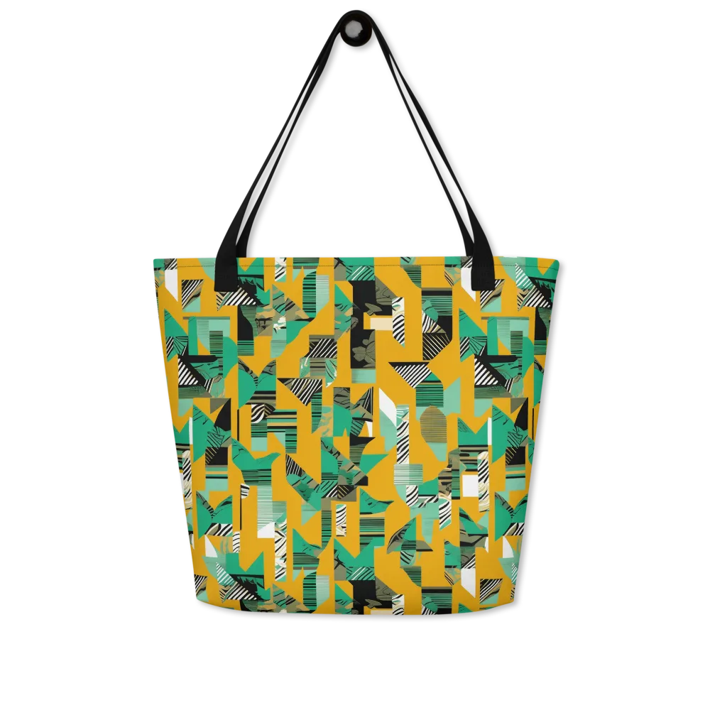 Citrus Collage on Large Tote Bag W/ Pocket — Front