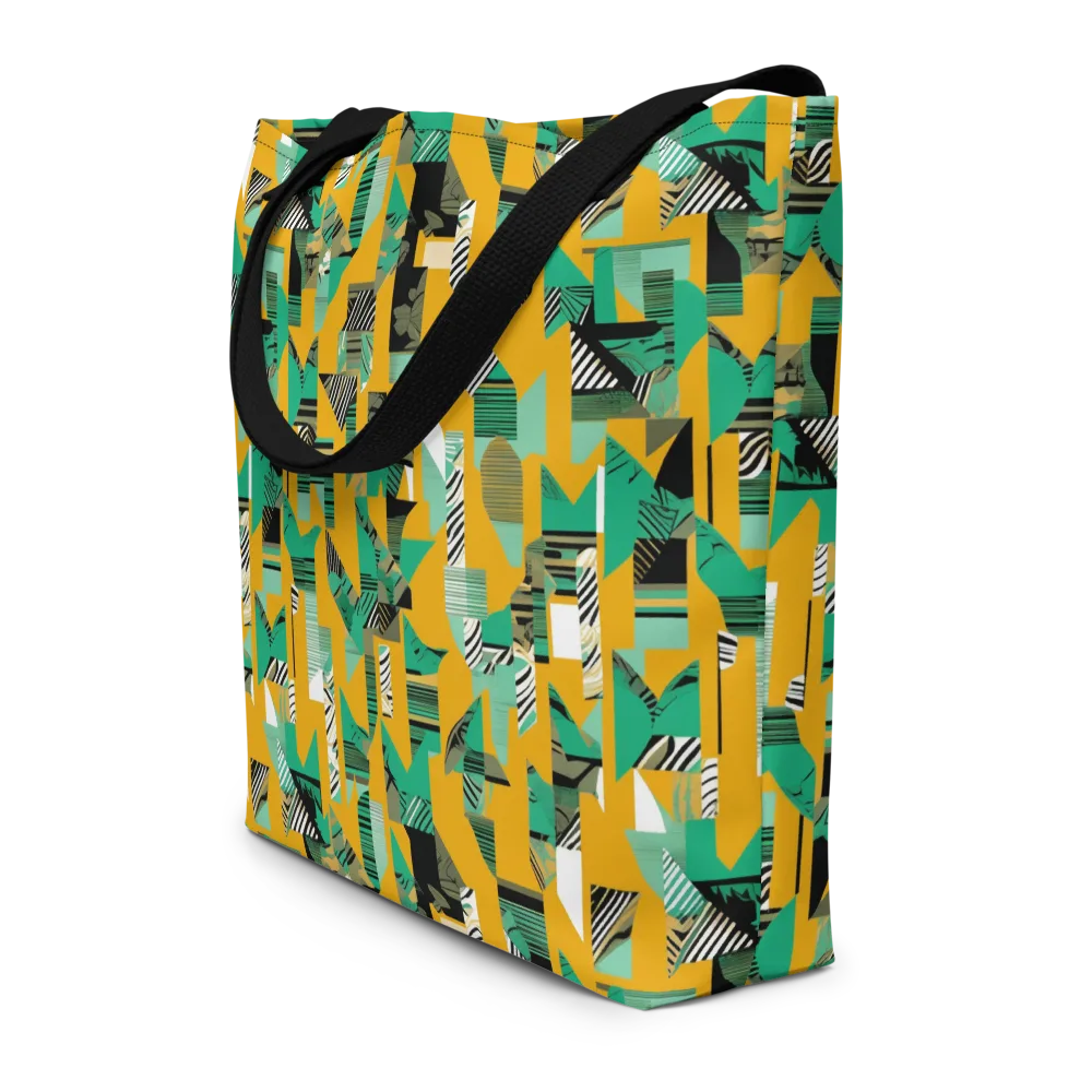 Citrus Collage on Large Tote Bag W/ Pocket — Front