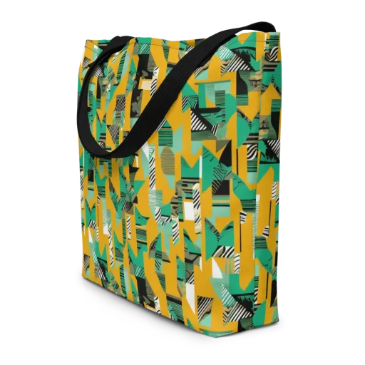 Citrus Collage on a Large Tote Bag W/ Pocket