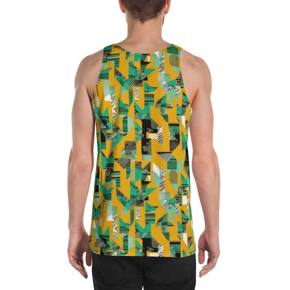 Citrus Collage on Men's Tank Top — Back
