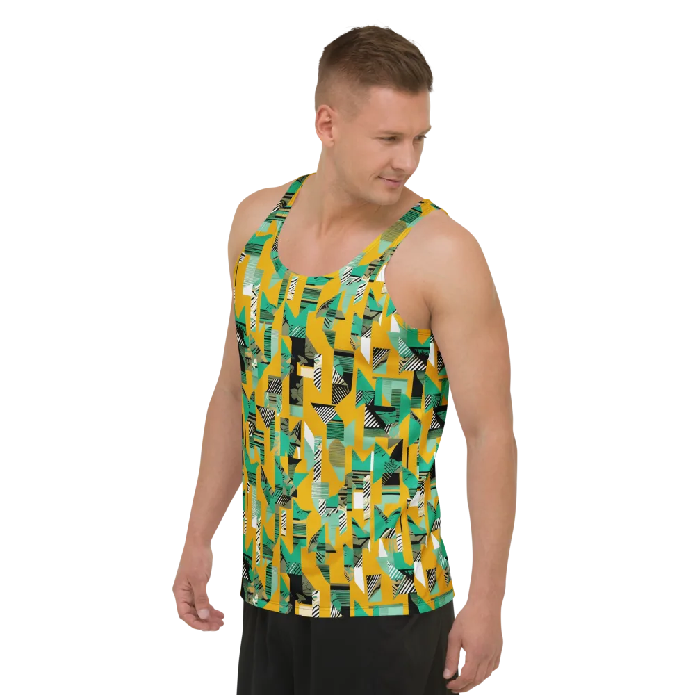 Citrus Collage on Men's Tank Top — Left Front