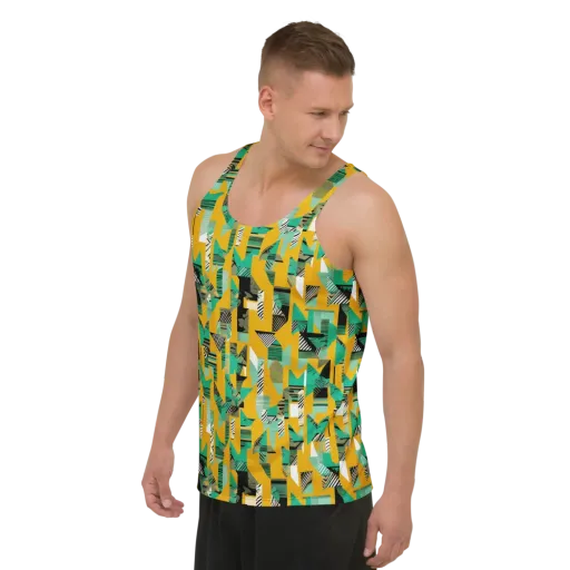 Citrus Collage on a Men's Tank Top