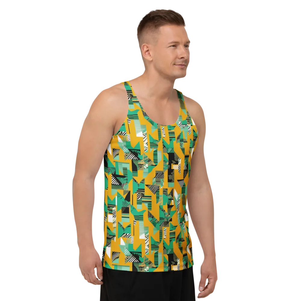 Citrus Collage on Men's Tank Top — Right Front