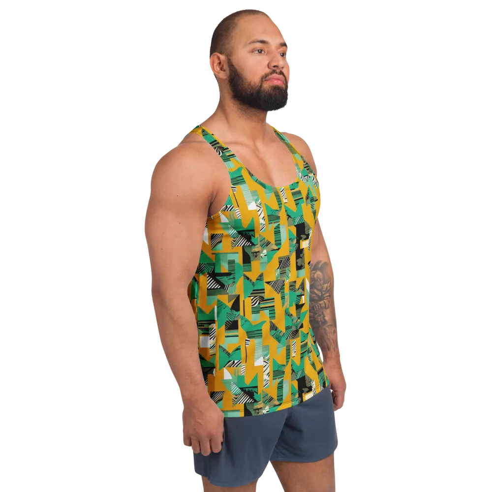 Citrus Collage on Men's Tank Top — Right Front