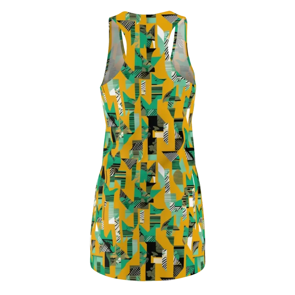 Citrus Collage on Racerback Dress — Back