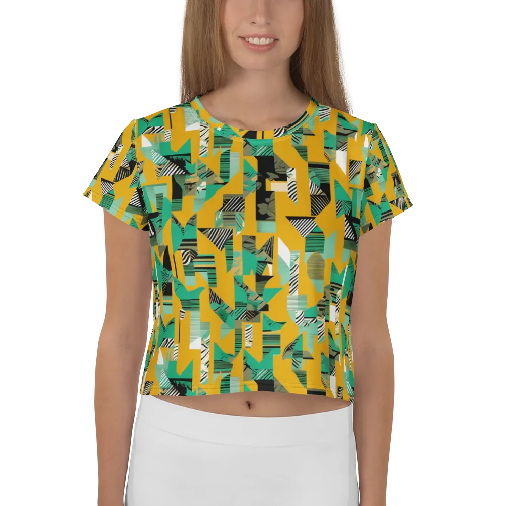 Citrus Collage on Crop Tee — Front