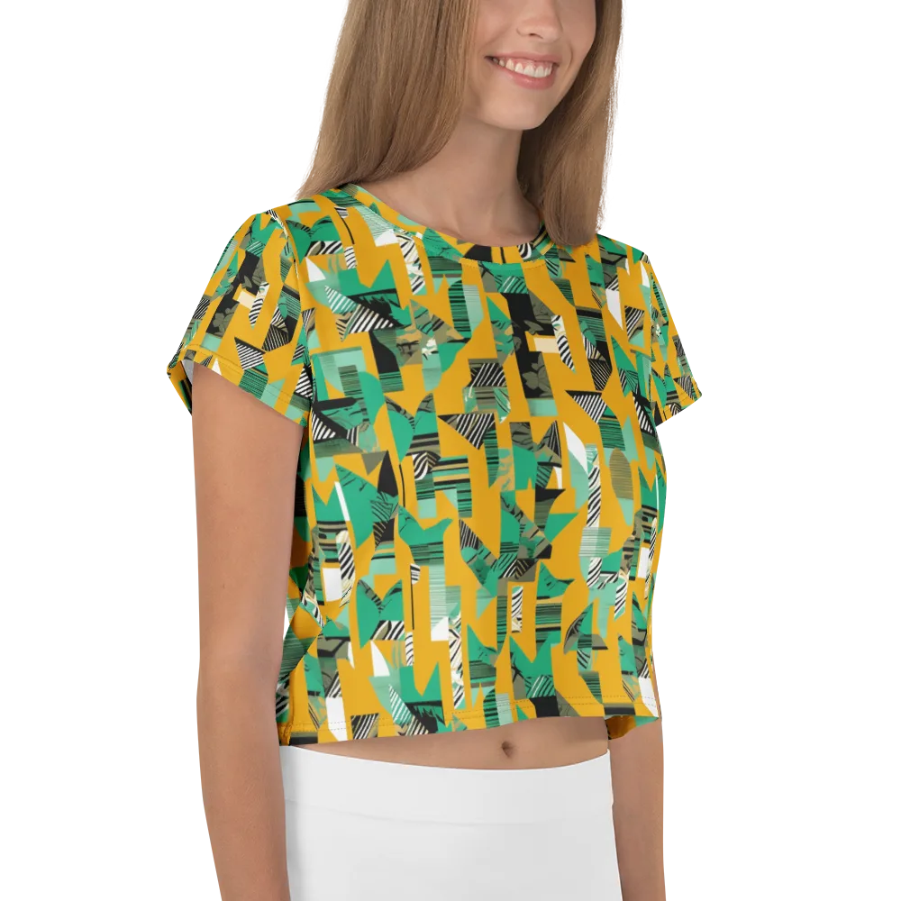 Citrus Collage on Crop Tee — Right