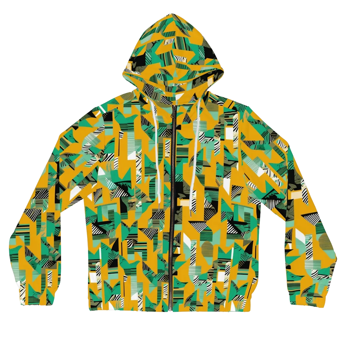 Citrus Collage on Women's Full-Zip Hoodie — Front