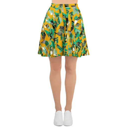 Citrus Collage on a Skater Skirt