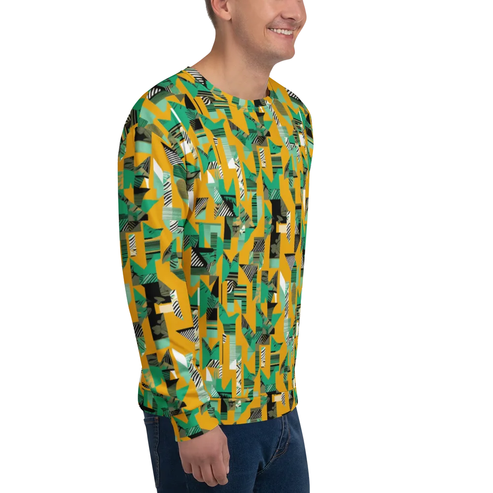 Citrus Collage on Sweatshirt — Right Front