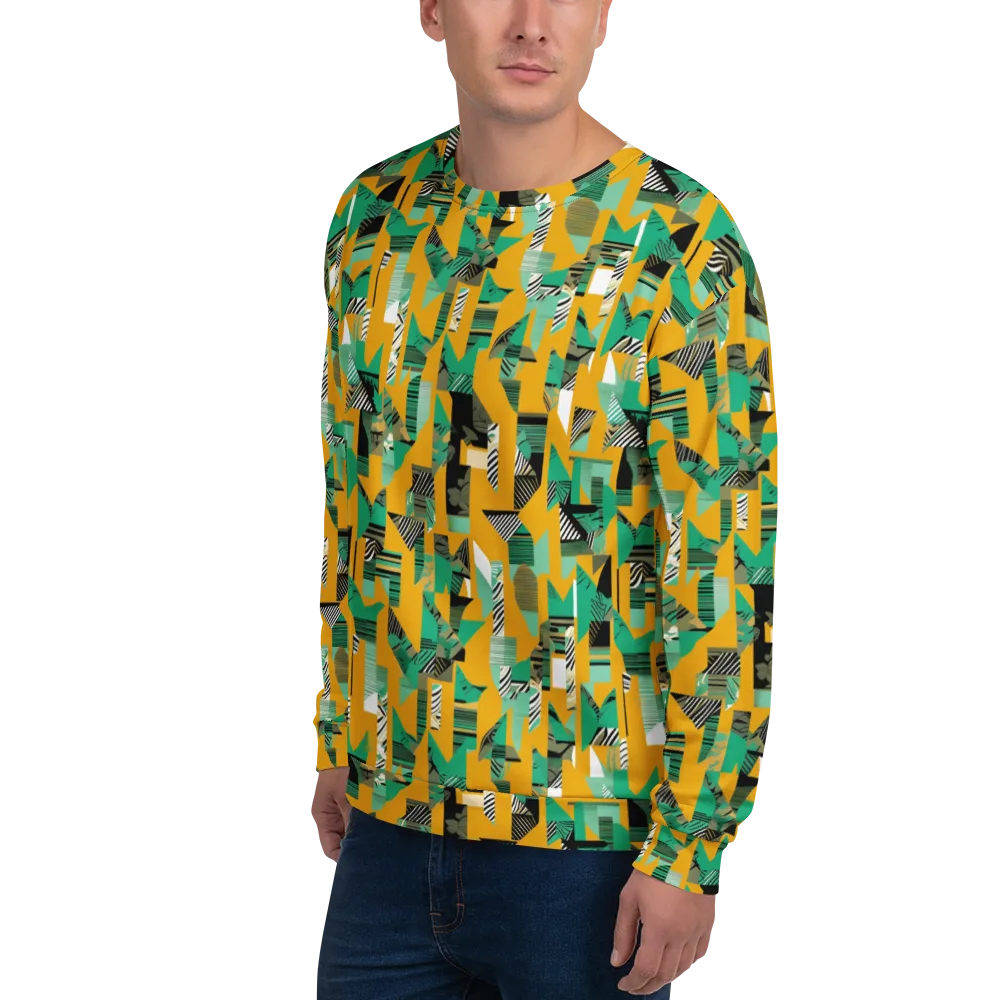 Citrus Collage on Sweatshirt — Left Front