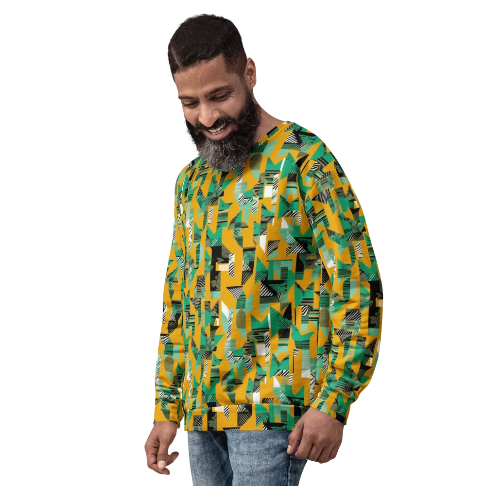Citrus Collage on Sweatshirt — Left Front