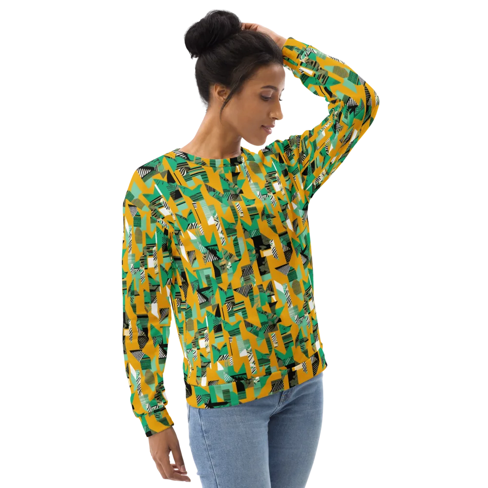 Citrus Collage on Sweatshirt — Right Front