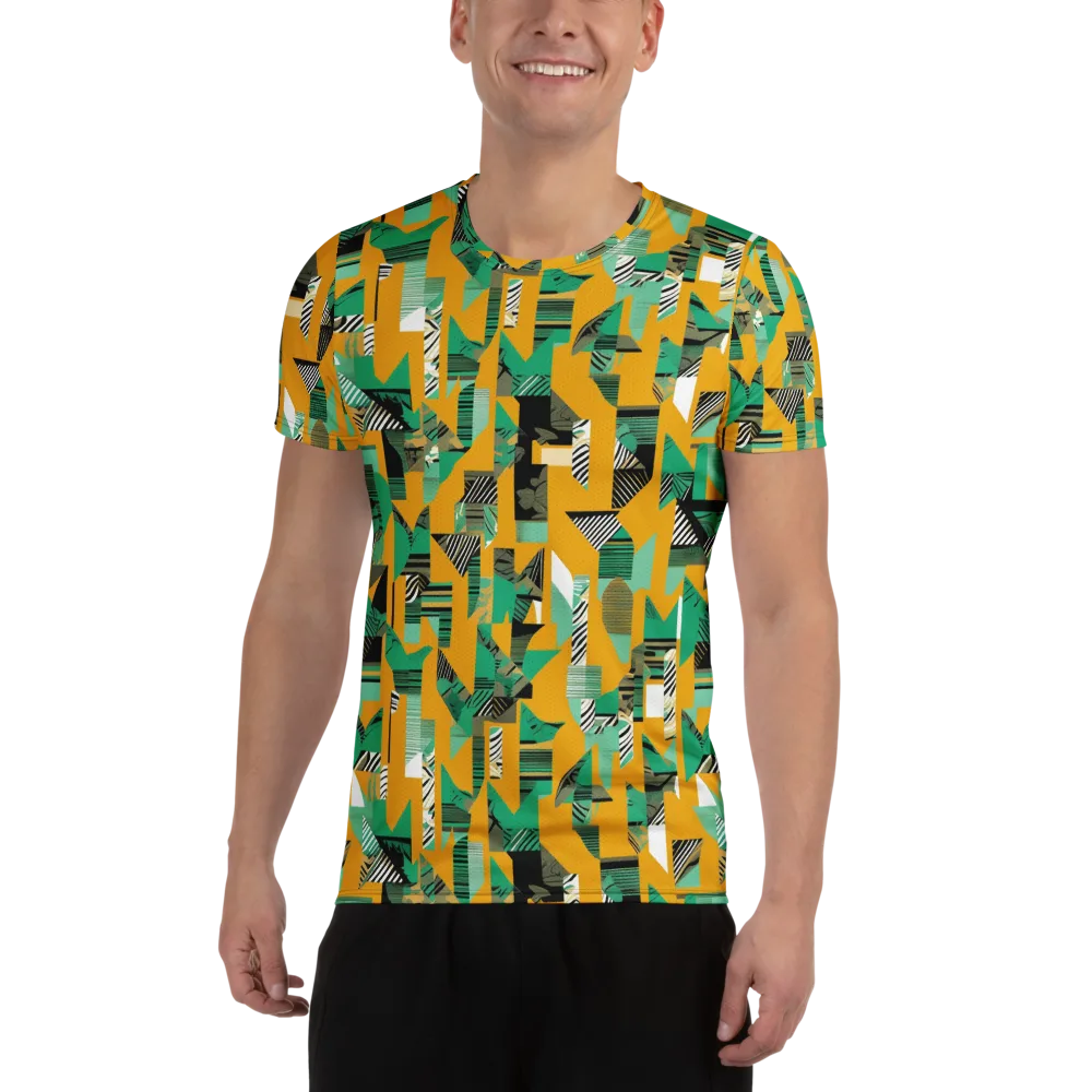 Citrus Collage on Men's Athletic T-Shirt — Front