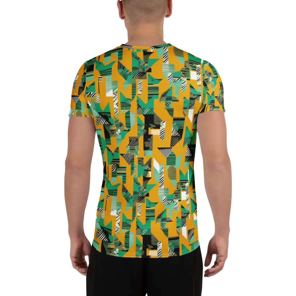 Citrus Collage on Men's Athletic T-Shirt — Back
