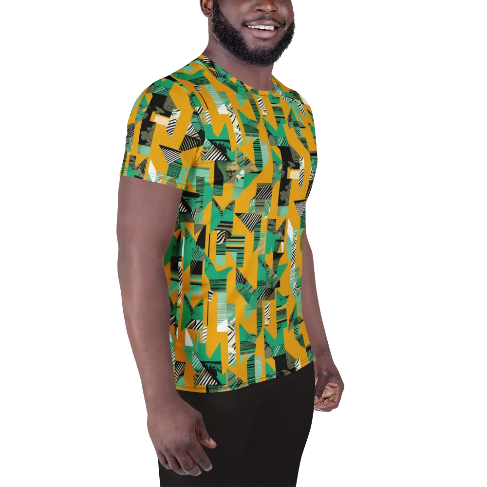 Citrus Collage on Men's Athletic T-Shirt — Right