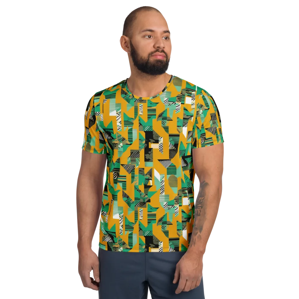Citrus Collage on Men's Athletic T-Shirt — Front