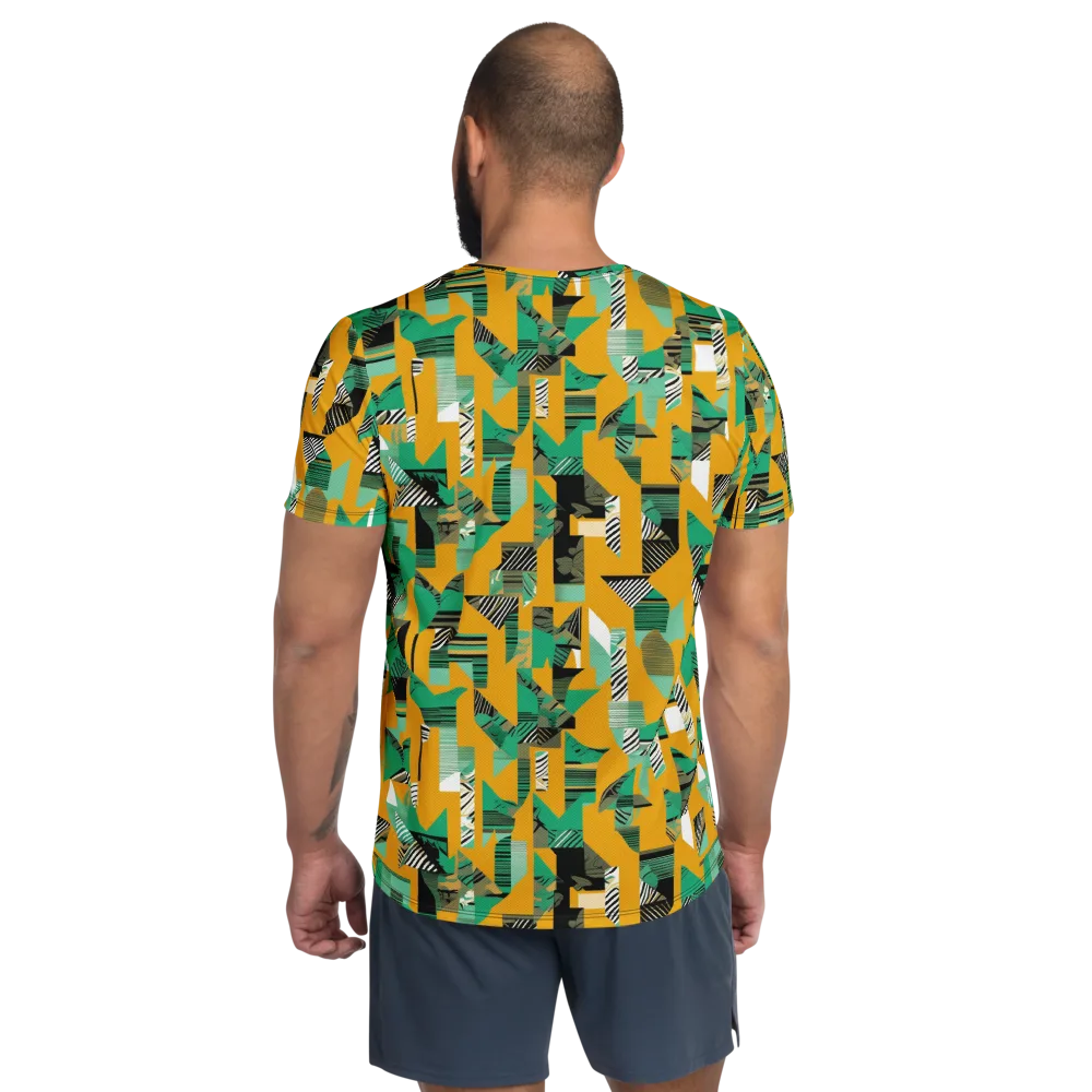 Citrus Collage on Men's Athletic T-Shirt — Back