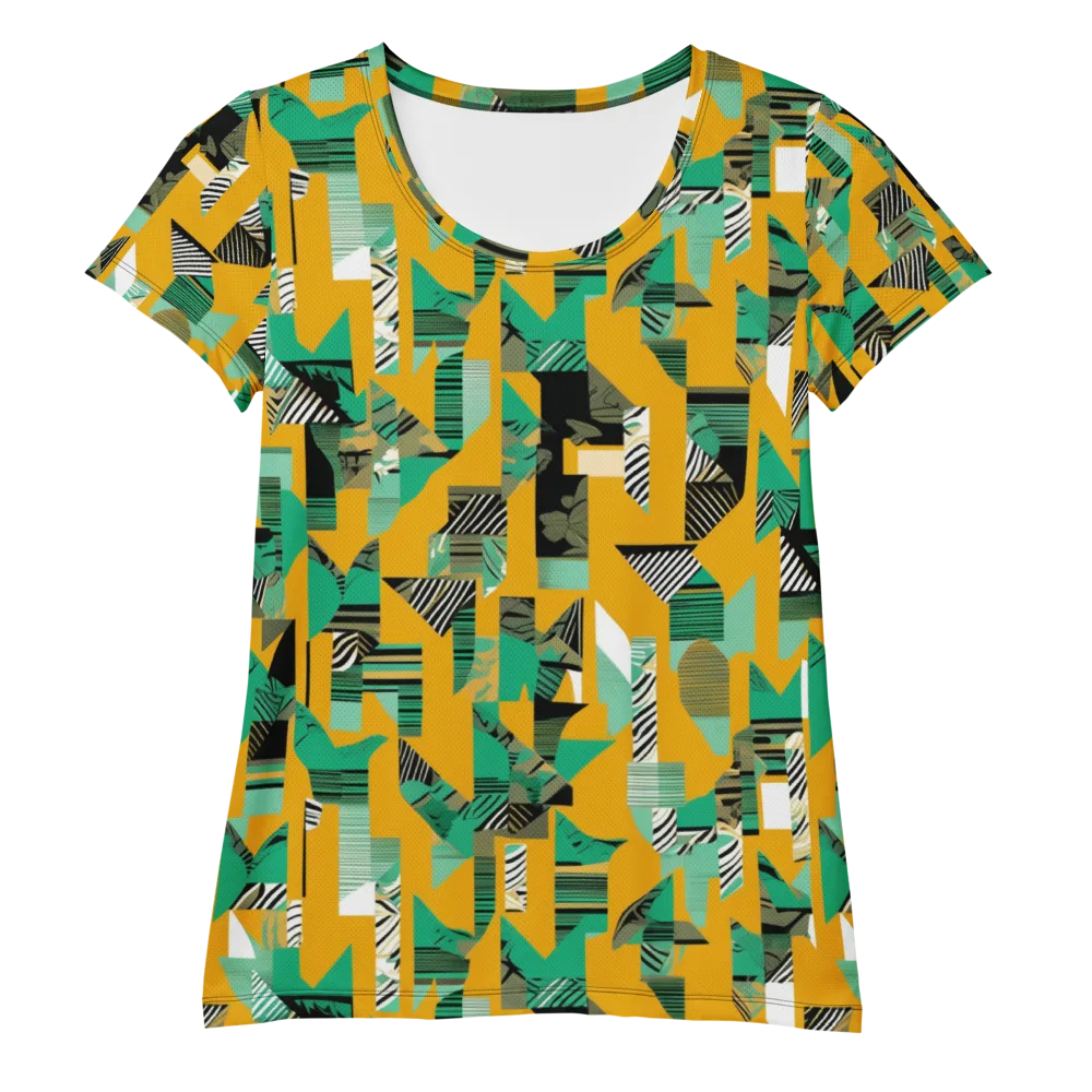 Citrus Collage on Women's Athletic T-Shirt — Front