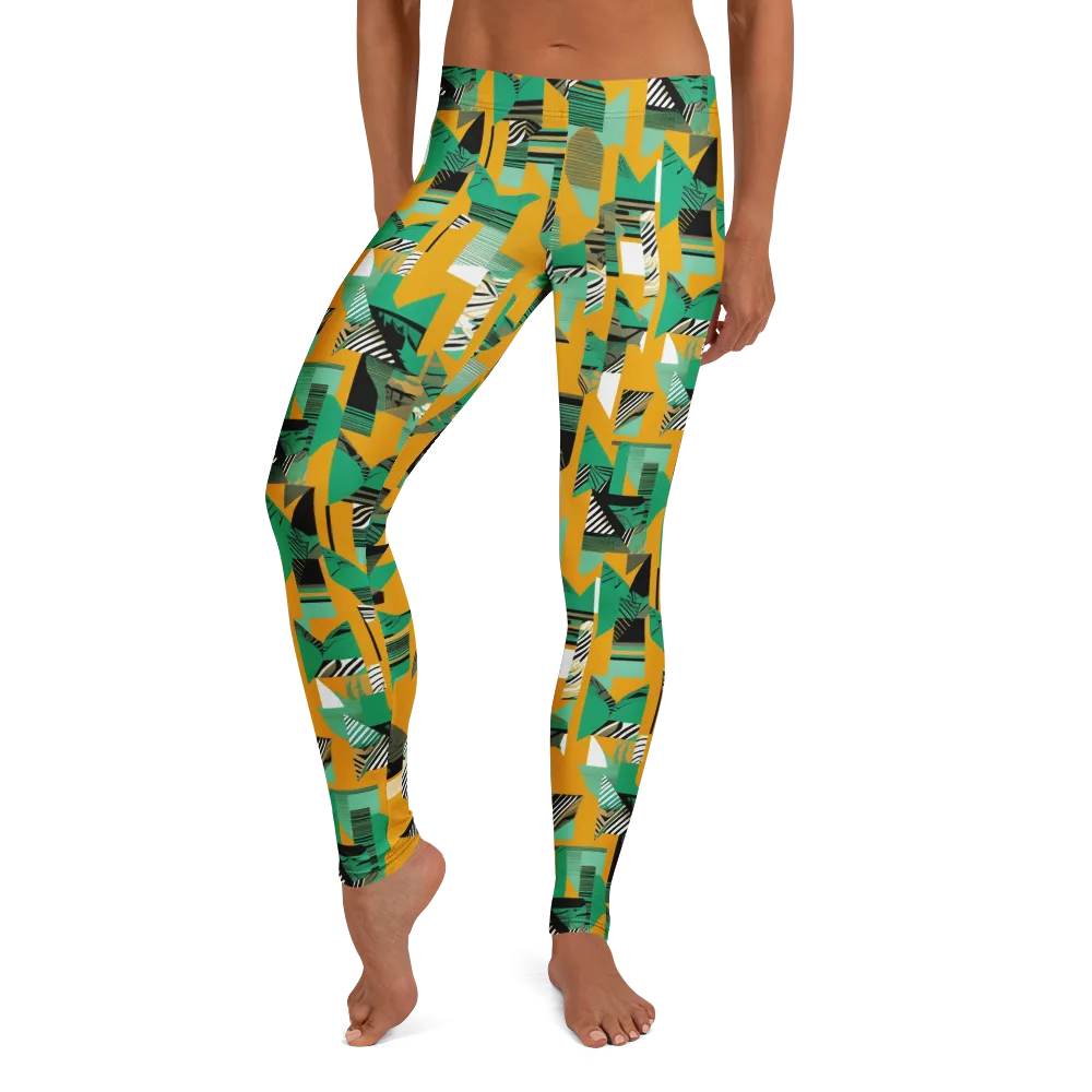 Citrus Collage on Leggings — Front