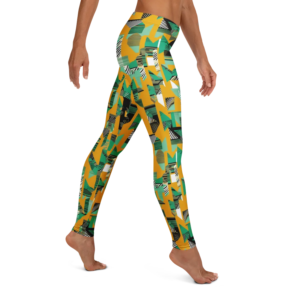 Citrus Collage on Leggings — Right