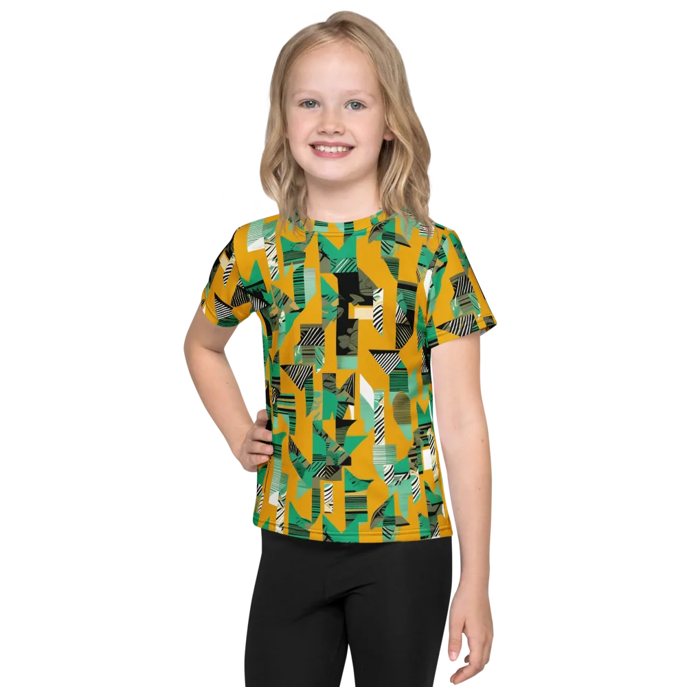 Citrus Collage on Kids Crew Neck T-Shirt — Front