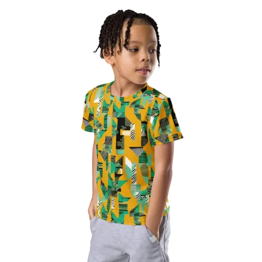 Citrus Collage on a Kids Crew Neck T-Shirt