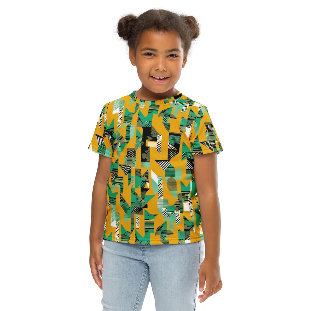 Citrus Collage on Kids Crew Neck T-Shirt — Front