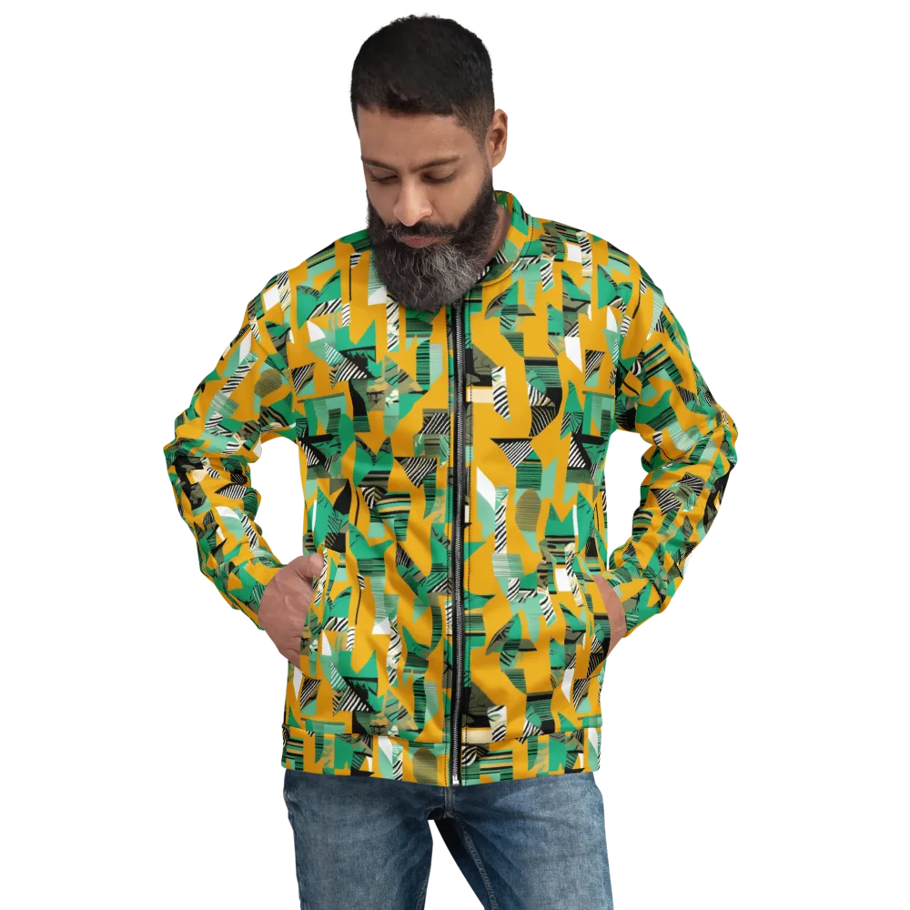 Citrus Collage on Bomber Jacket — Front