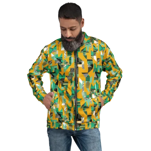 Citrus Collage on a Bomber Jacket