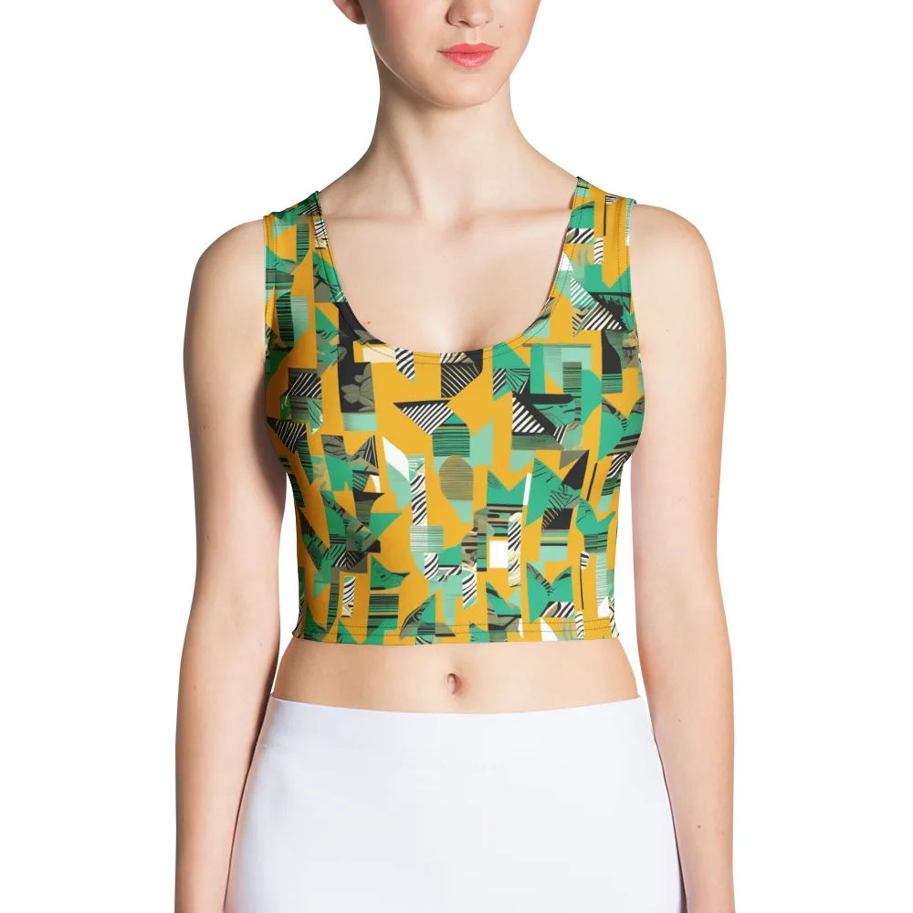 Citrus Collage on Crop Top — Front