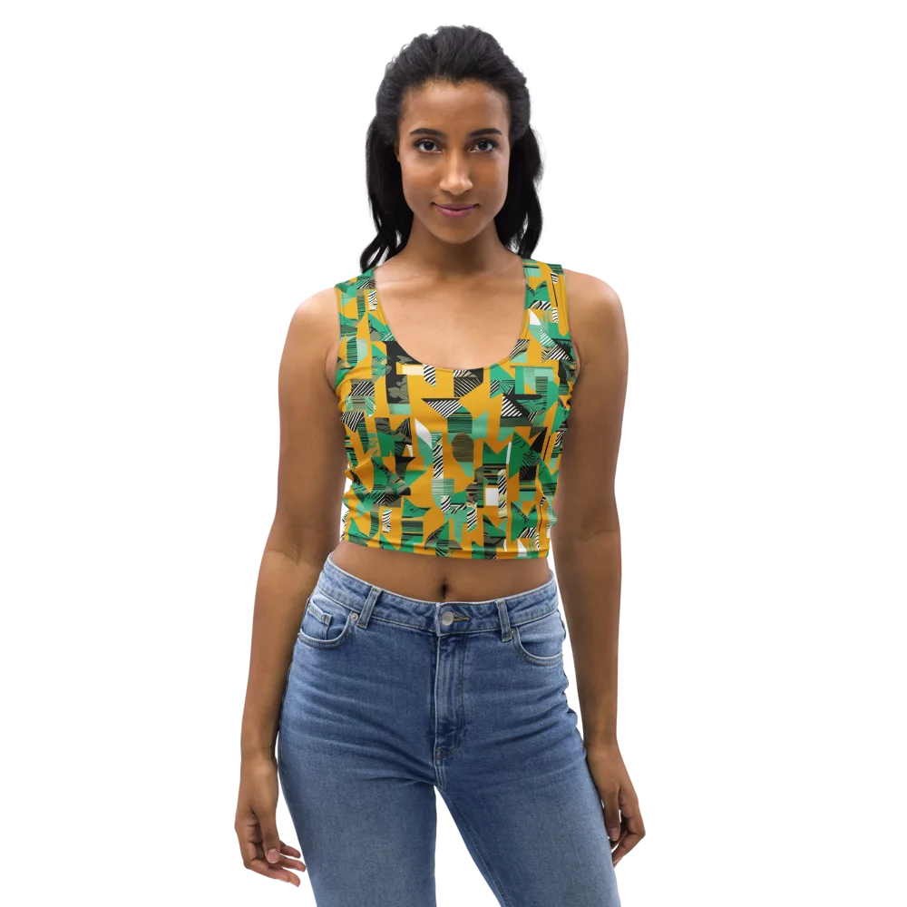 Citrus Collage on Crop Top — Front