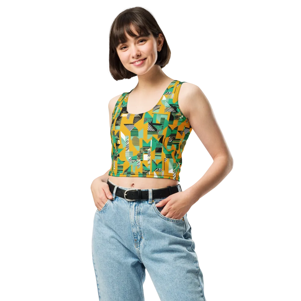 Citrus Collage on Crop Top — Front