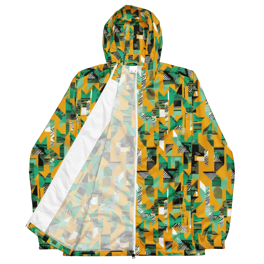 Citrus Collage on Men's Windbreaker — Front