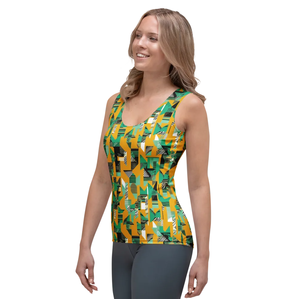 Citrus Collage on Women's Tank Top — Left Front