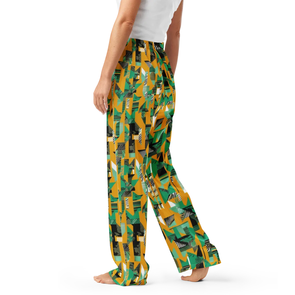 Citrus Collage on Women's Pajama Pants — Left