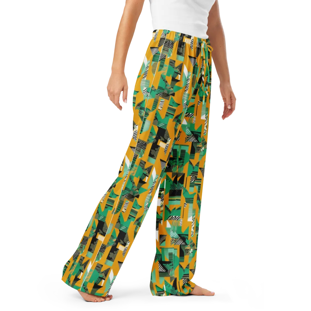 Citrus Collage on Women's Pajama Pants — Right Front