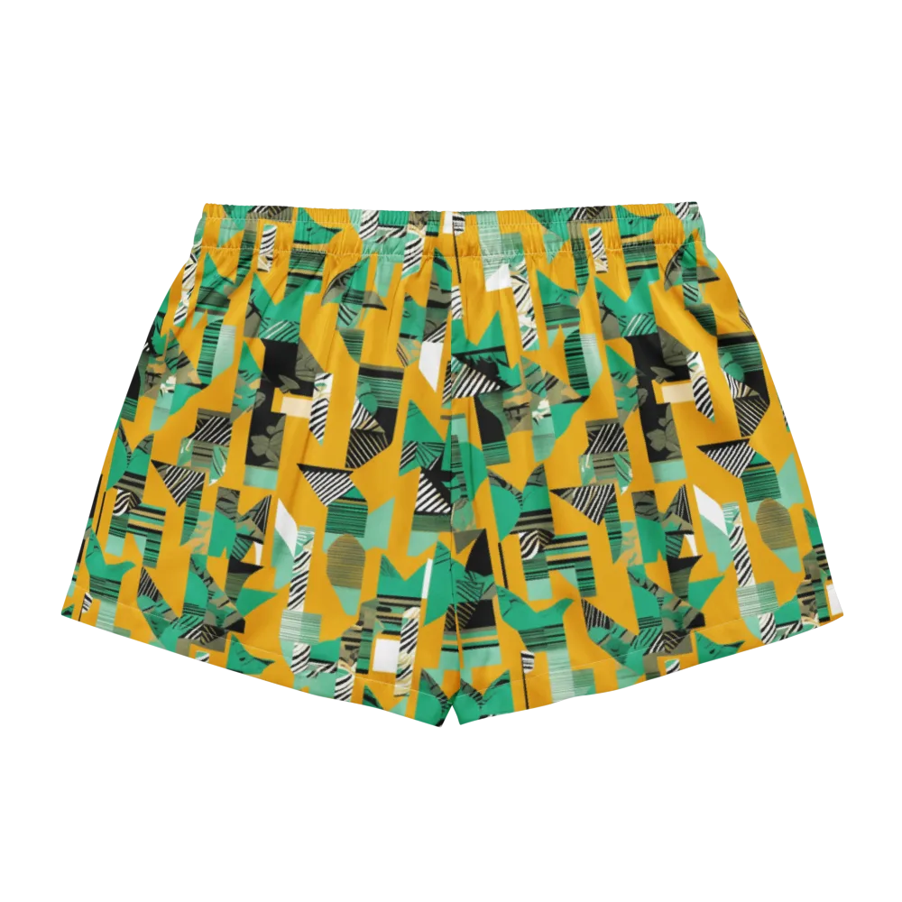 Citrus Collage on Women's Pajama Shorts — Back