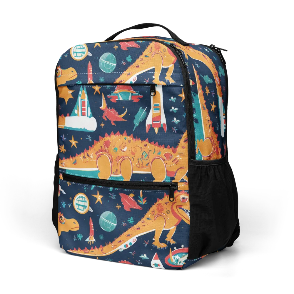 Jurassic Orbit on Utility Backpack — Left Front