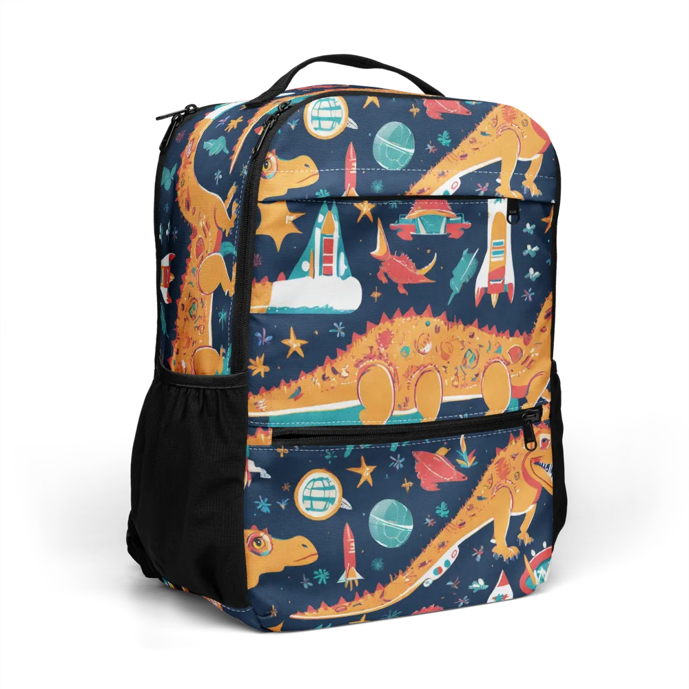 Jurassic Orbit on Utility Backpack — Right Front