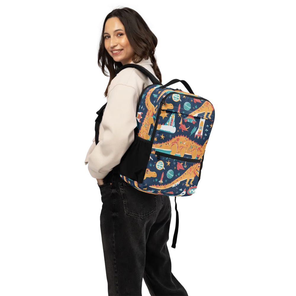 Jurassic Orbit on Utility Backpack — Back