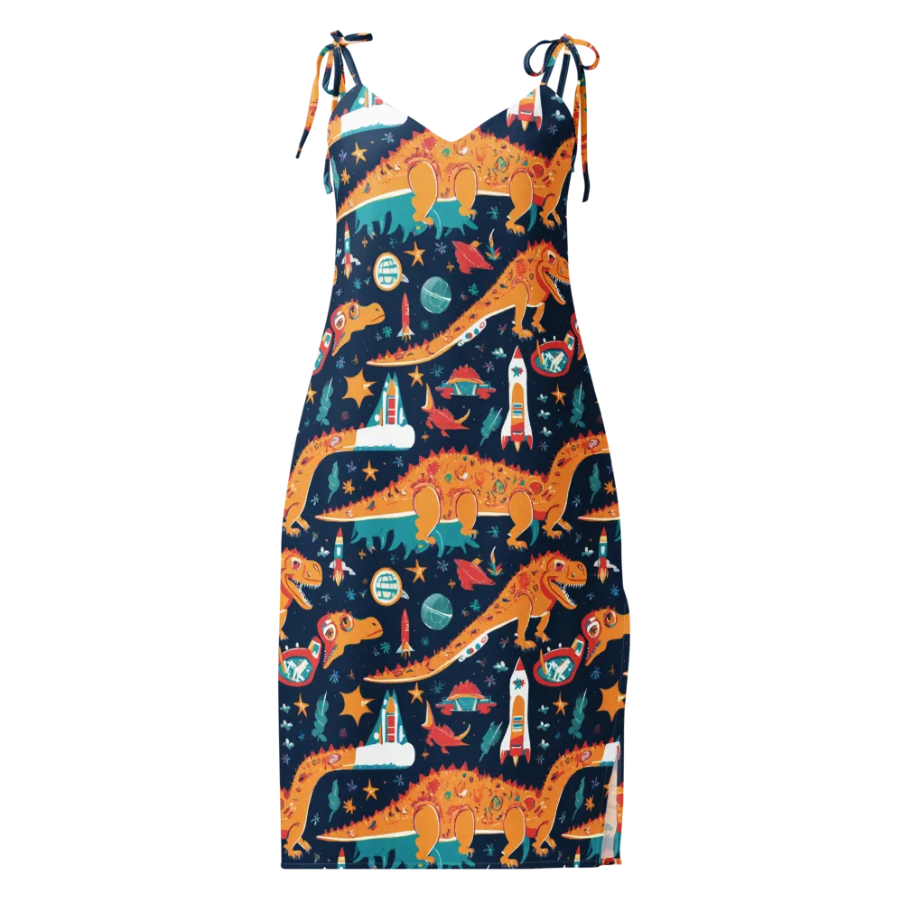 Jurassic Orbit on Slip Dress — Front